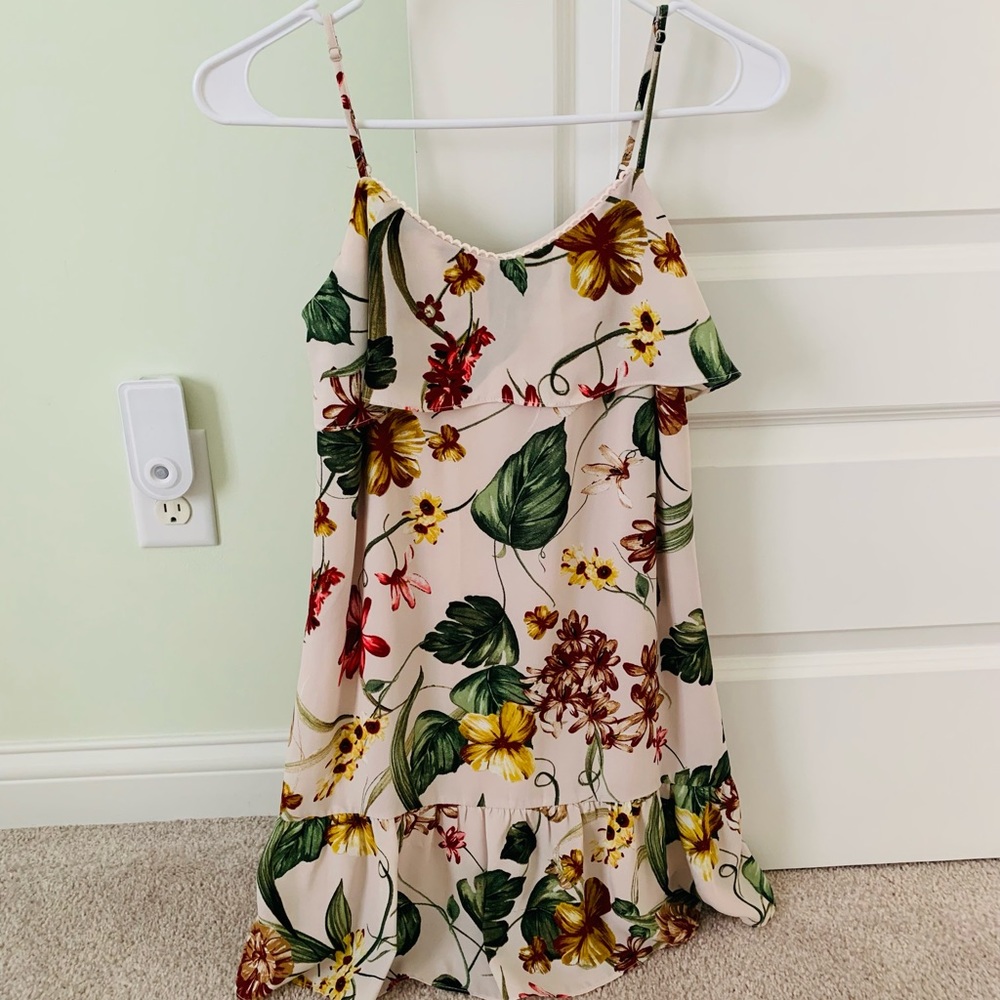 Xhilaration Adjustable Straps Floral Dress Size XS